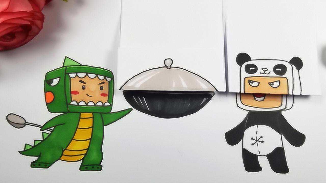 迷你世界迷斯拉会做饭么?他请胖哒吃啥饭?用折纸漫画告诉你答案