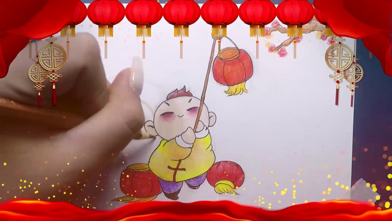 灯笼(彩铅)by平安琪