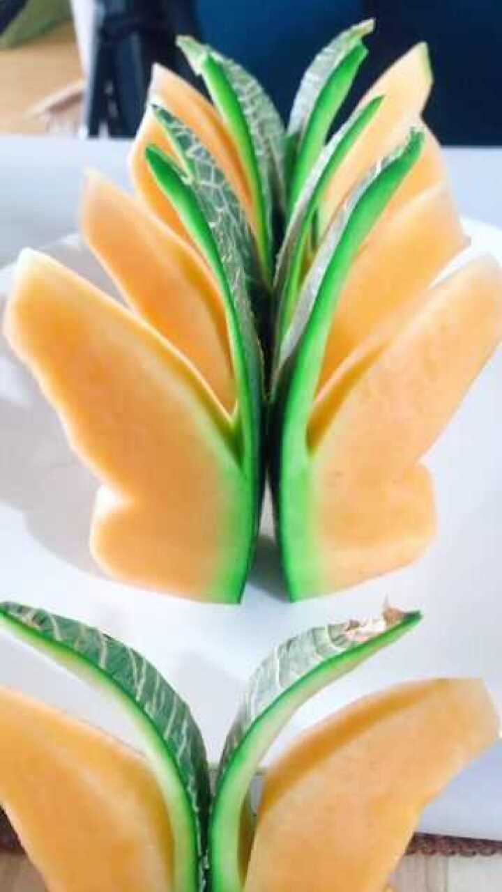哈密瓜切小蝴蝶,你可要学会了