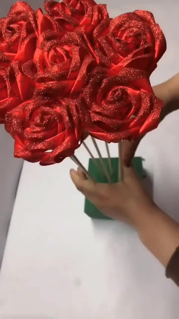 做一束玫瑰花,心情美美哒