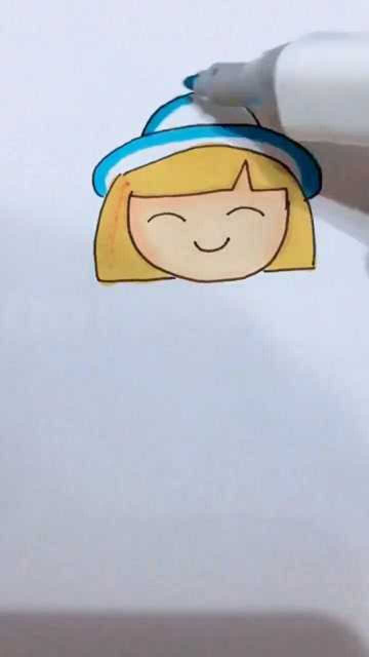 简单来画个娃娃脸,萌萌的超可爱