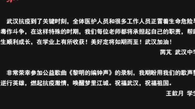 唱响《黎明的编钟声》,来自武汉各行各业的15人用歌声为武汉加油