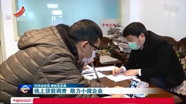 【科学战疫情 硬核促发展】线上贷前调查 助力小微企业