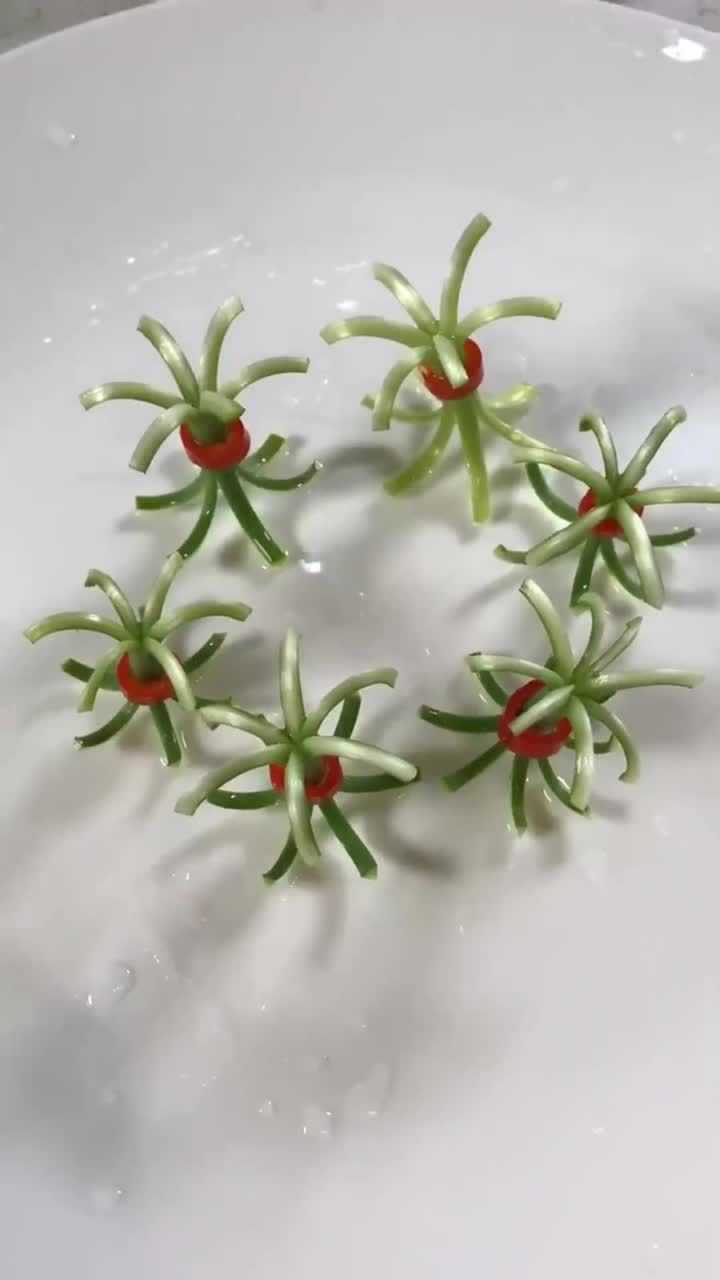 调皮的蒜苔,成品太漂亮了_腾讯视频