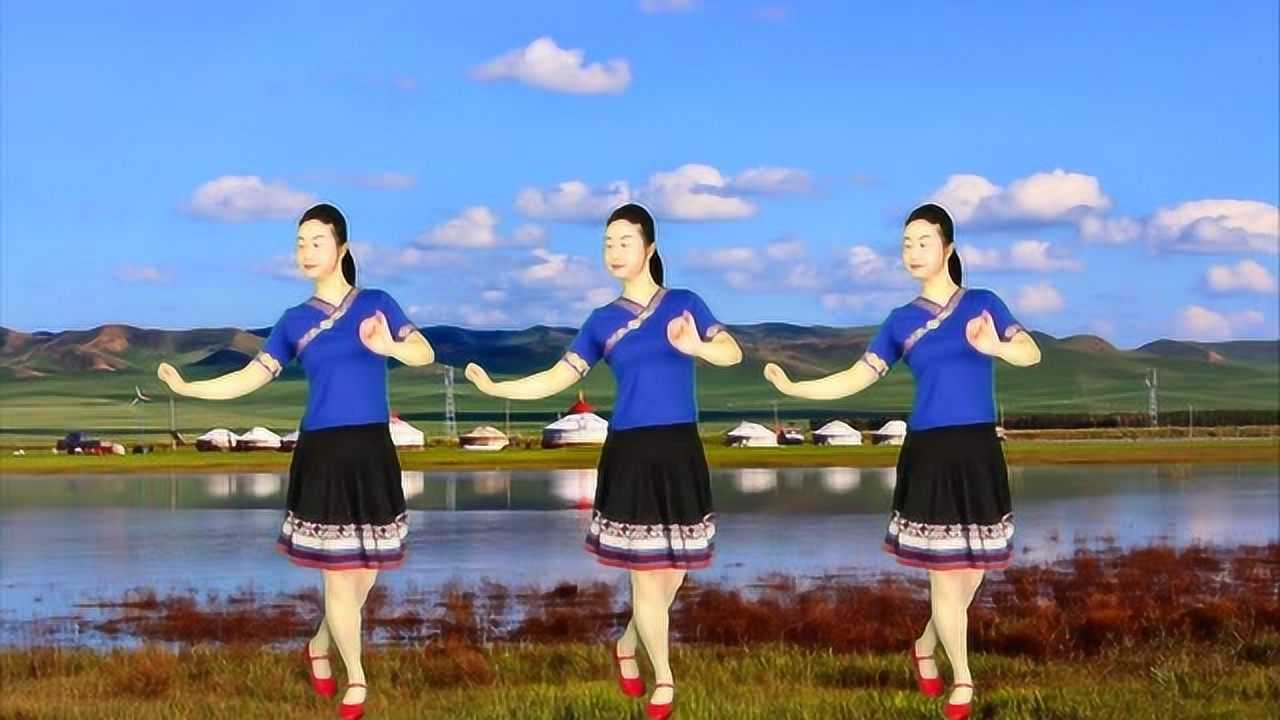 蒙古风格舞草原最美的花火红的萨日朗火一样热烈火一样奔放