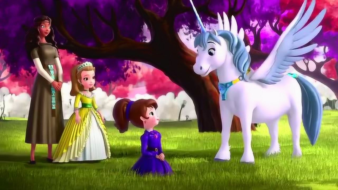 小公主苏菲亚独角兽给苏菲亚带路神秘岛真美丽