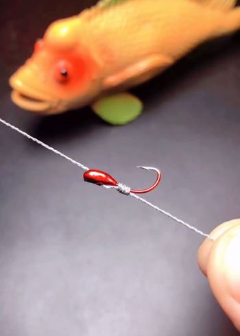钓鱼小妙招之孔式朝天钩的绑法