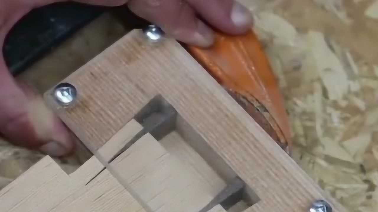 跟着视频学木工木匠绝户榫