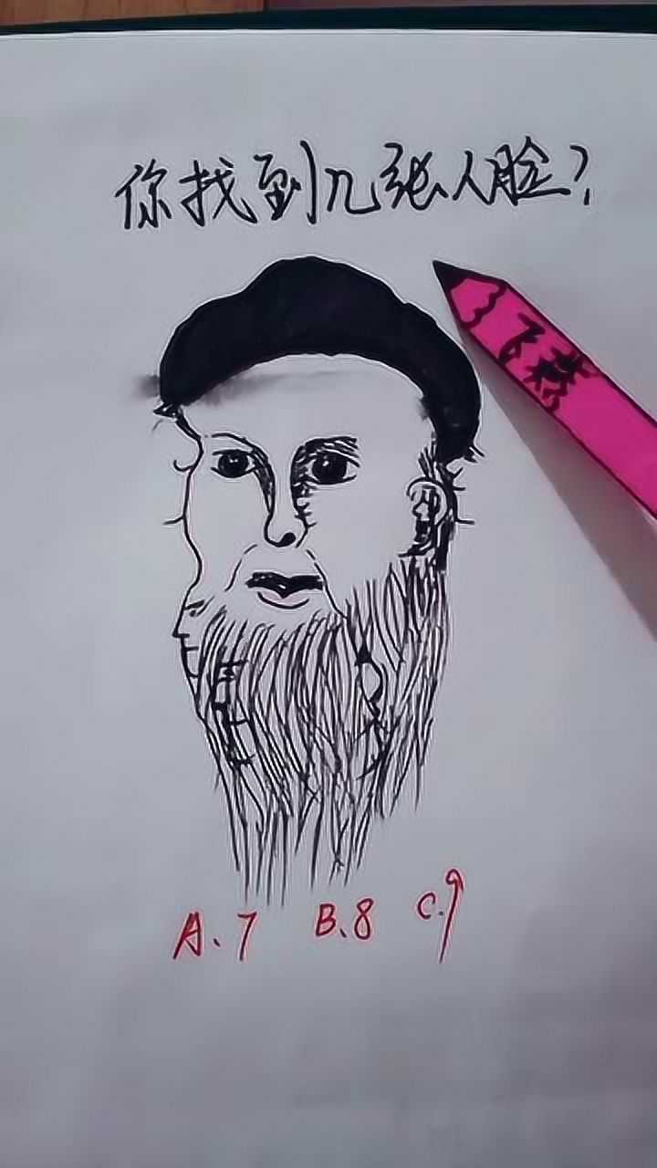 眼力测试:画中隐藏9张人脸,全部找到眼力惊人,智商逆天!