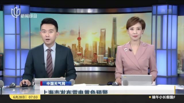 中国天气网:上海市发布雷电黄色预警