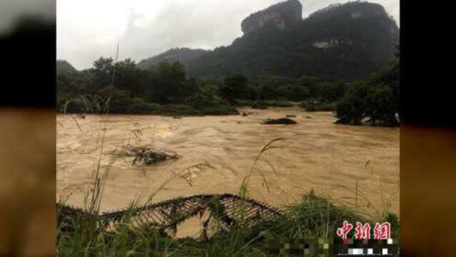 武夷山暴雨致景区暂时封闭 受惊猴子成“网红”