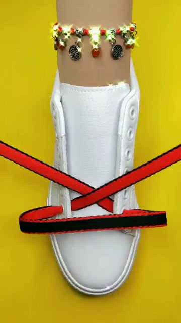 男生出门就这样系鞋带超级简单非常帅气