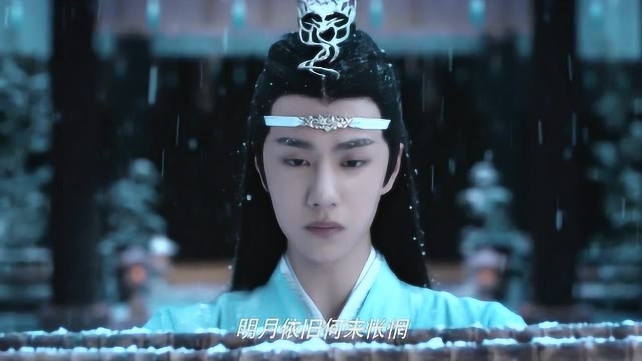 雪中罚跪的蓝忘机这场景下也太帅了吧你爱了没有呀