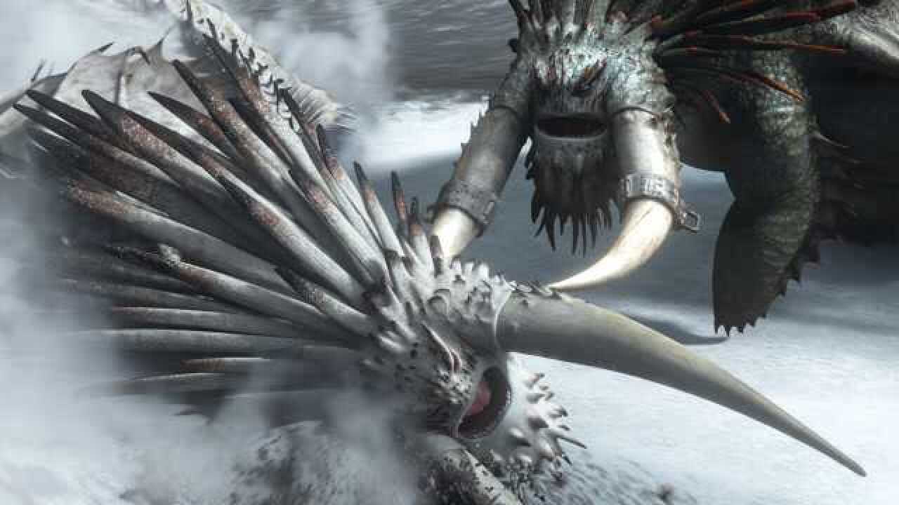 黑白龙王相互争斗,没牙仔成为最终龙王《驯龙高手2》_电影_高清1080p