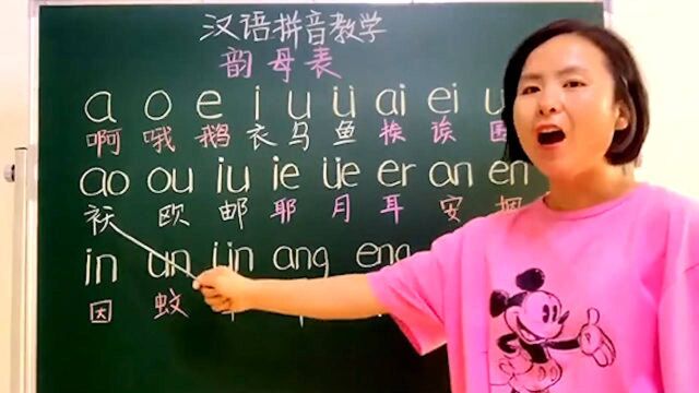 汉语拼音学习:韵母的读法和书写