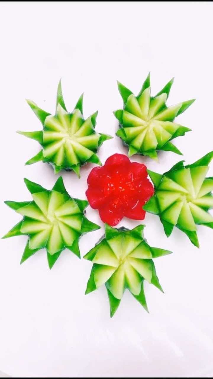 简单好学的黄瓜圣女果小果盘!