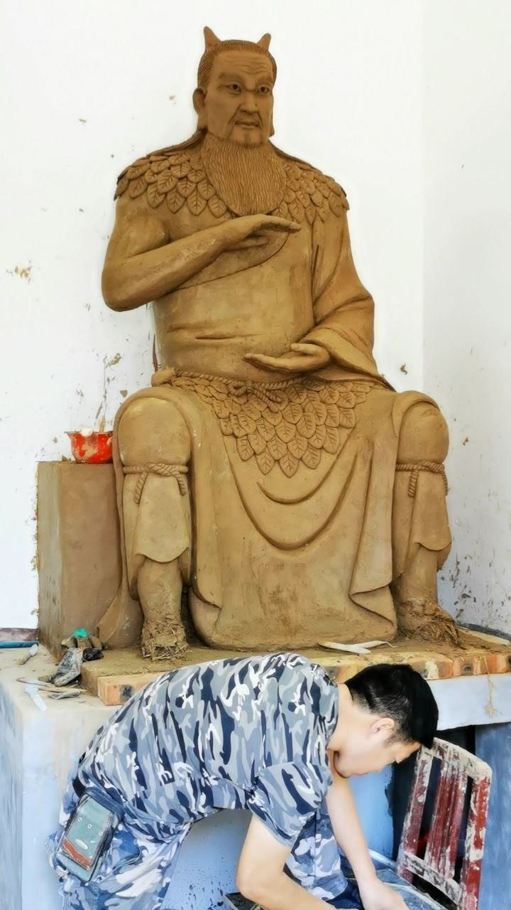 人祖爷头部造型