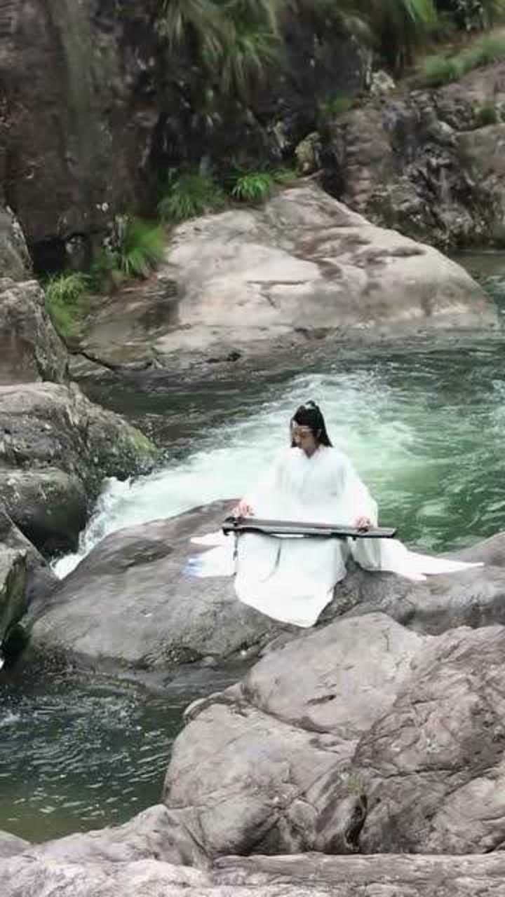 陈情令,蓝忘机弹琴,太帅了!