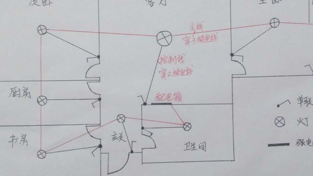 月入过万的家装电工必须要掌握的家装照明电路的布线,接线方法