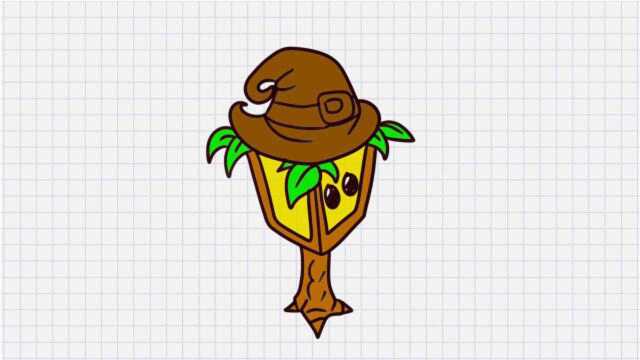 如何画灯笼草简笔画