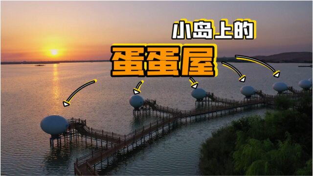 在宁夏银川,实拍建在岛上的民宿,这得多少钱一晚?