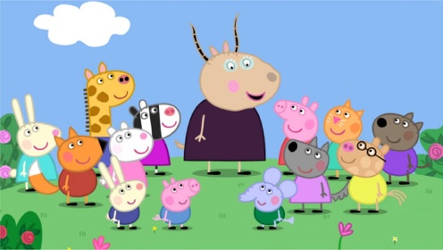 小猪佩奇准备了一份特别的教师节礼物,羚羊老师非常感动!