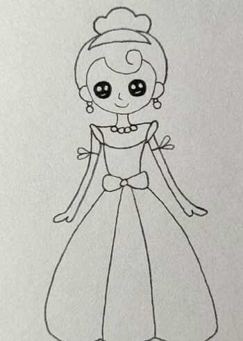 画一个非常好看的小公主,喜欢的朋友一起来学画画吧
