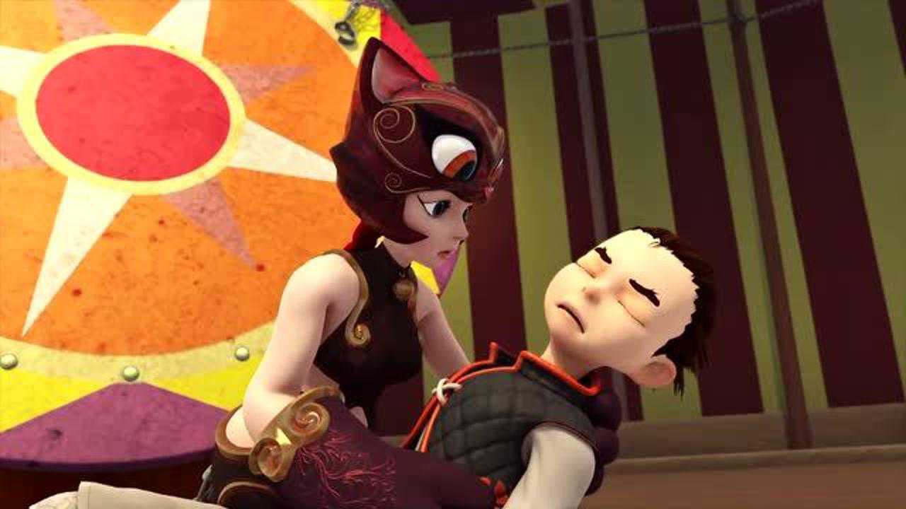 超变武兽妙妙的爪子还真厉害连铁锁都能划开