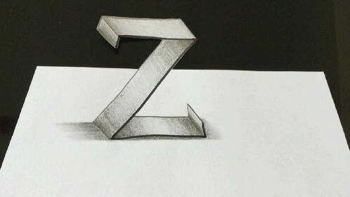神奇立体画,字母z