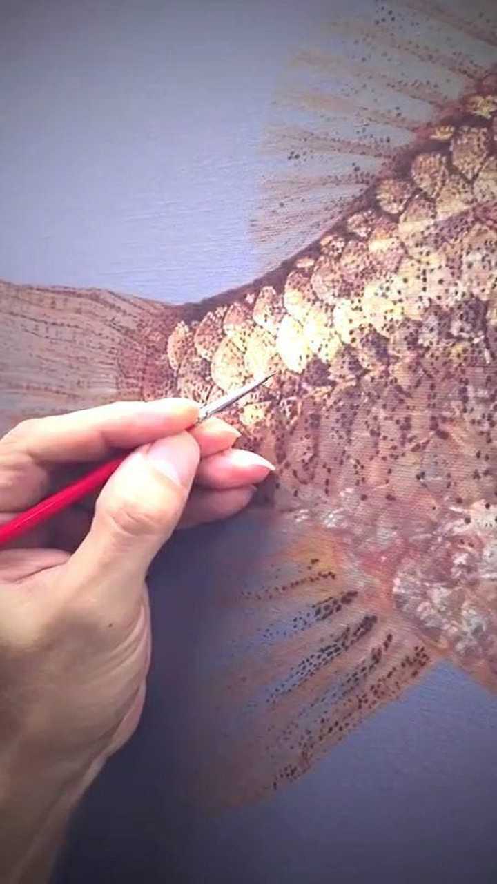 一片鱼鳞竟画这么久?这才是工匠精神啊!
