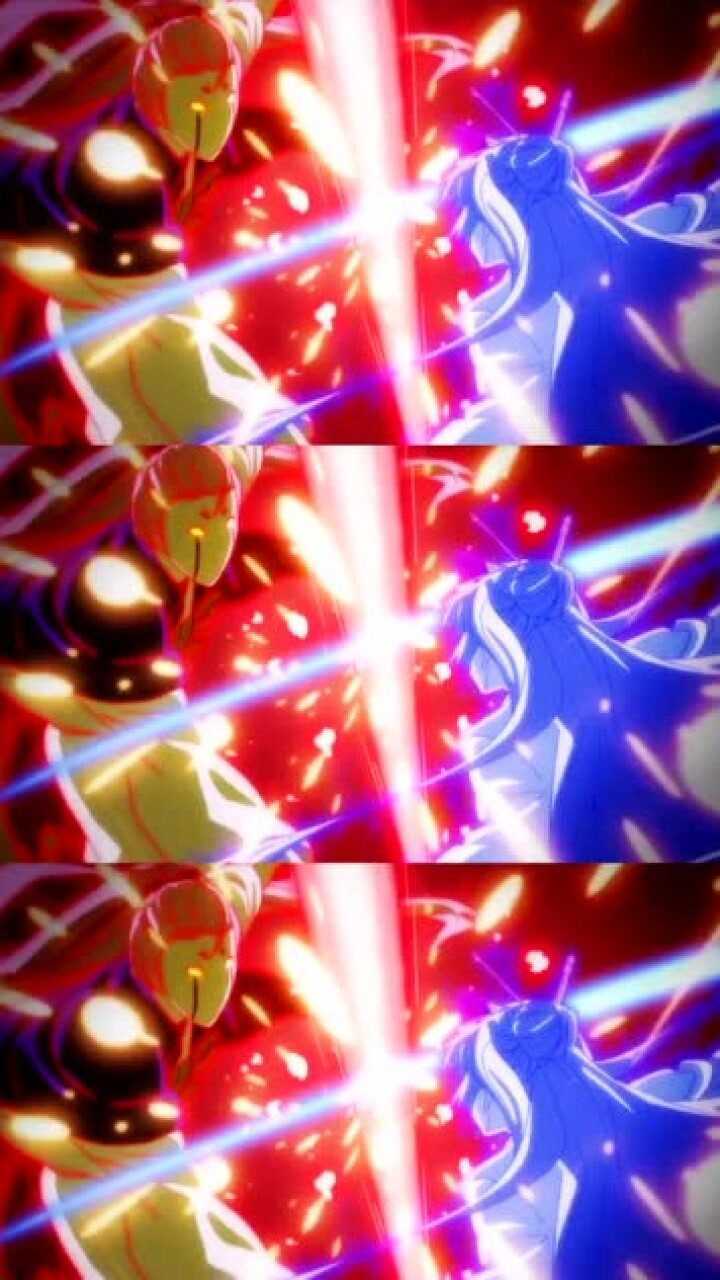 当夜叉白雪和金色夜叉相撞时,这架势太厉害了