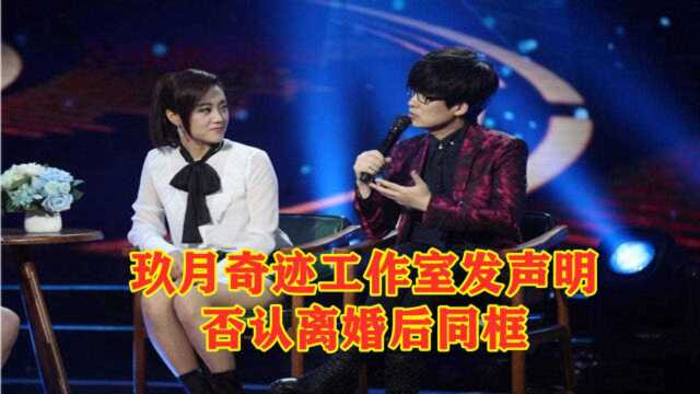 玖月奇迹工作室发声明,否认离婚后同框,网友:话里有话引人叹息