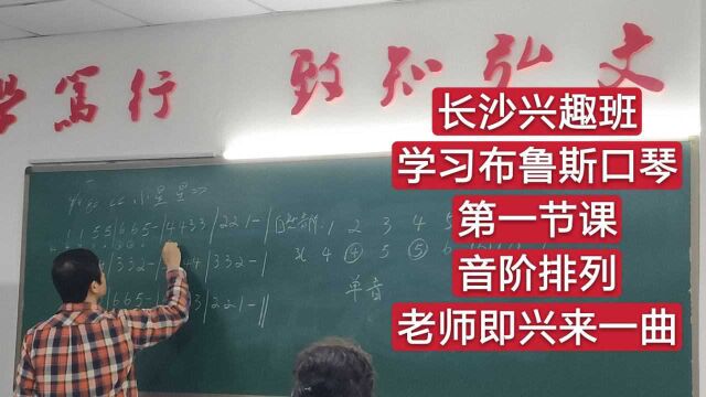 长沙兴趣班学习布鲁斯口琴,第一节课音阶排列,老师即兴来一曲