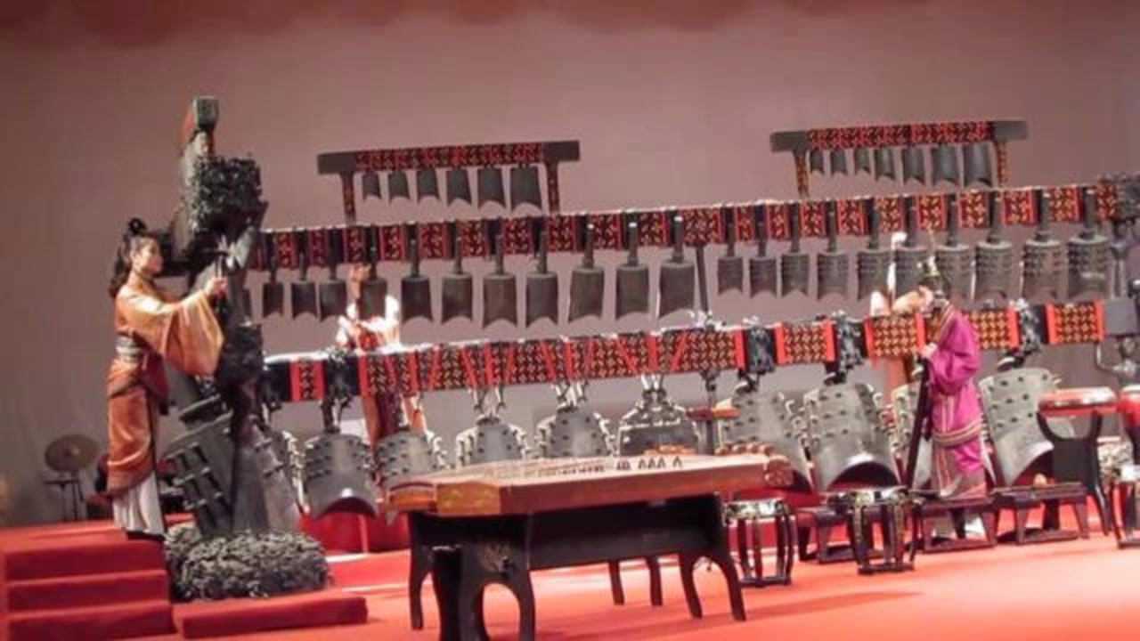 现场版编钟演奏,很难得看到的精彩表演_腾讯视频