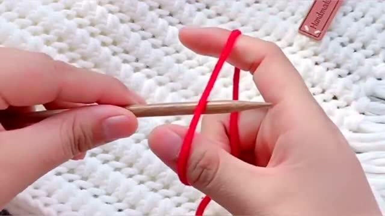 手指编织围巾简单教程图片