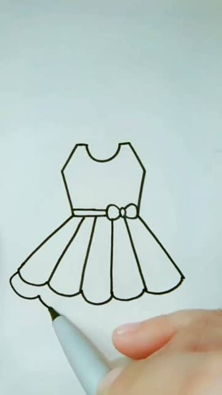 简单画小女孩裙子,这么漂亮,你是不是也心动了呢