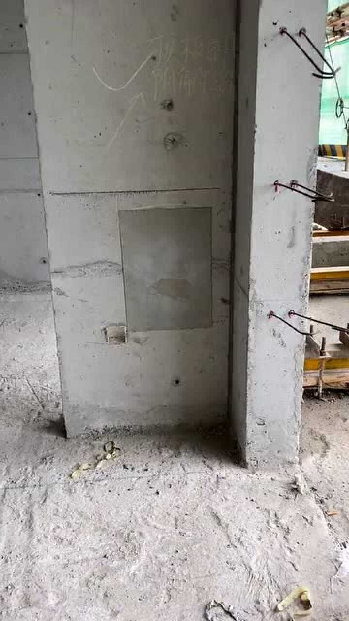 这个剪力墙蜂窝麻面修补的怎么样