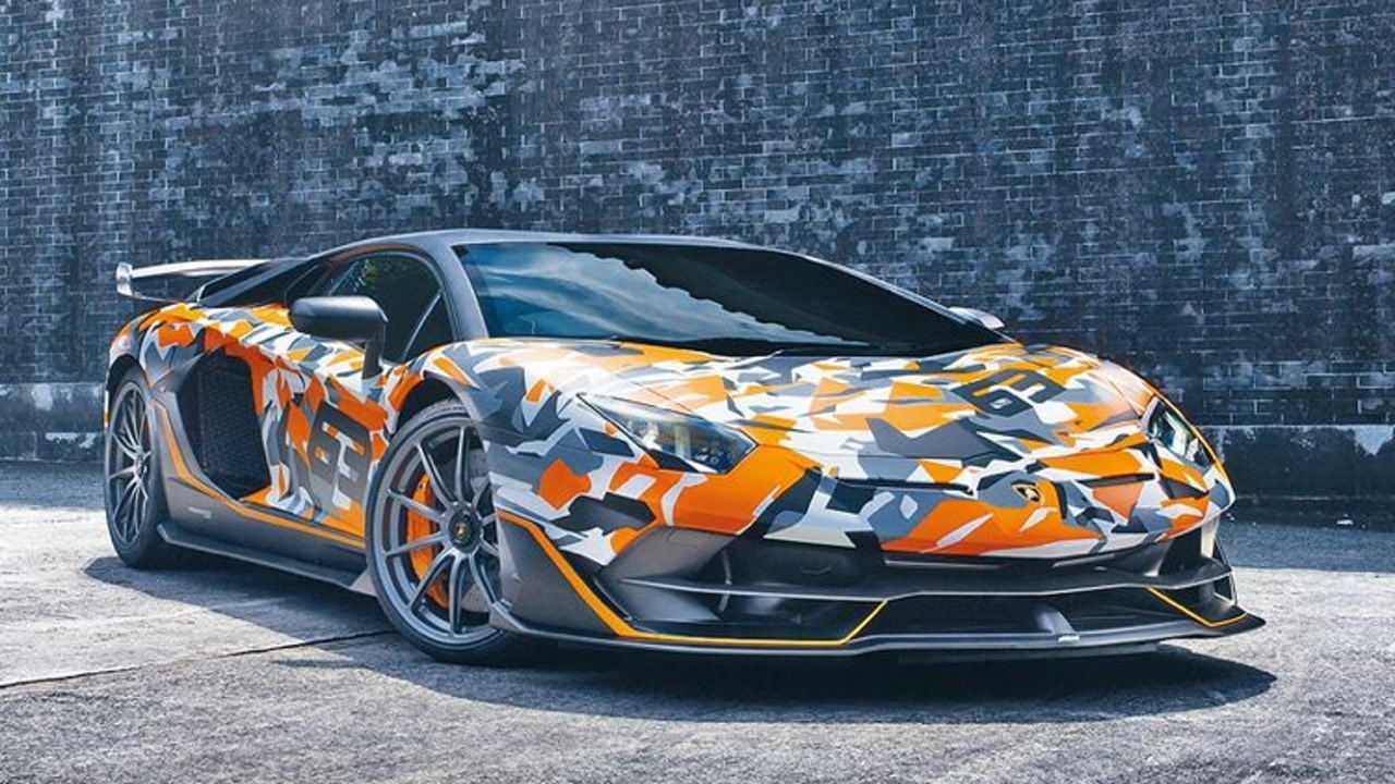 全球唯一橙色迷彩兰博基尼svj63限量版