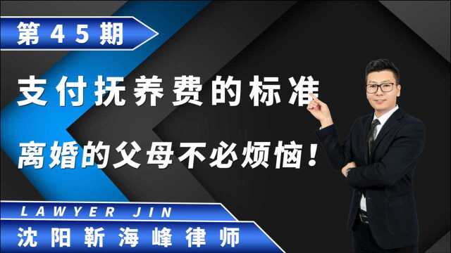 支付抚养费的标准,离婚的父母不必烦恼!