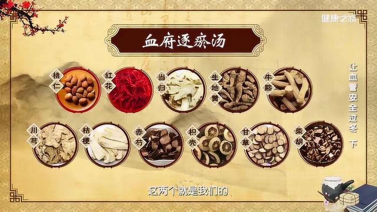 认识血府逐瘀汤组成以及功效