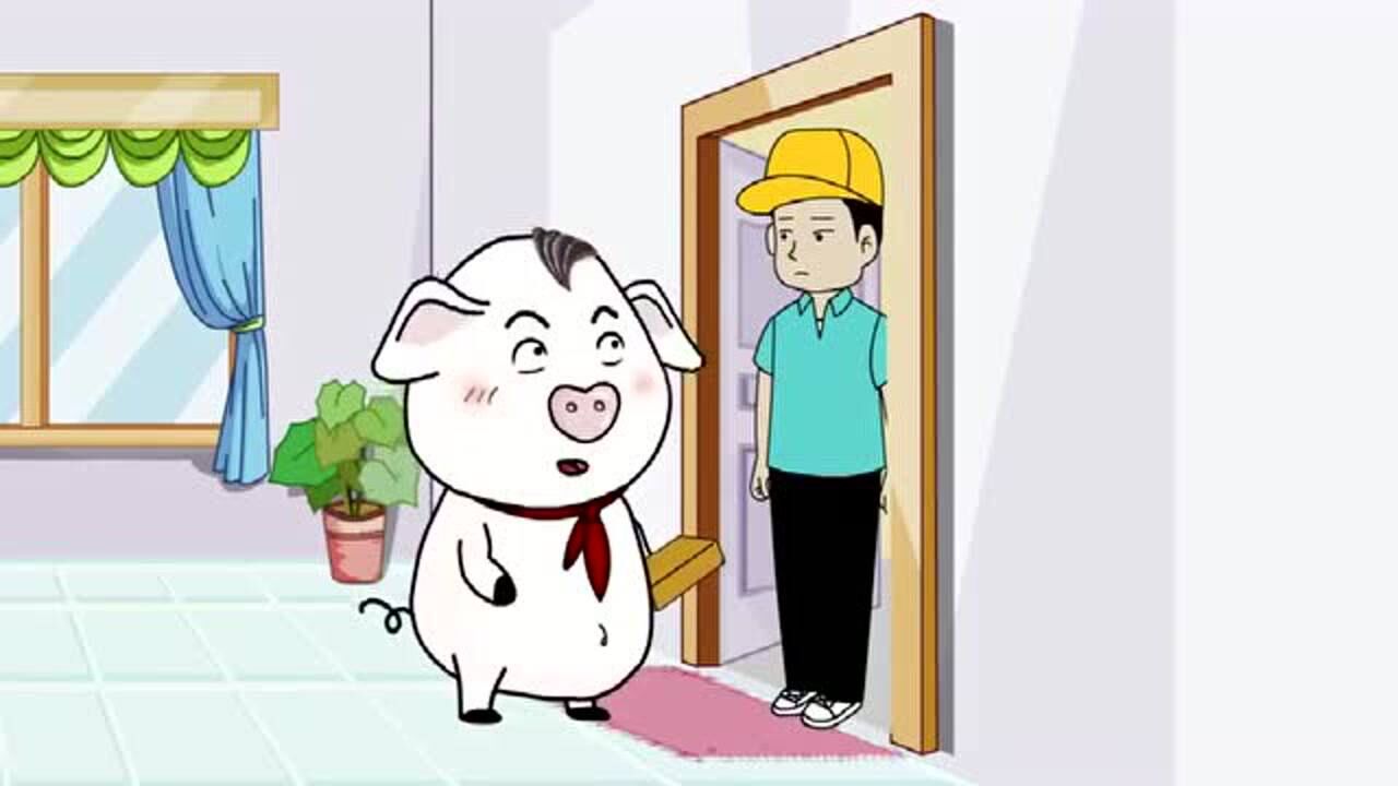 猪屁登:屁登给快递小哥送月饼,传递正能量