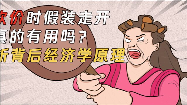 砍价时假装走开真的有用吗?解析背后经济学原理|绘客