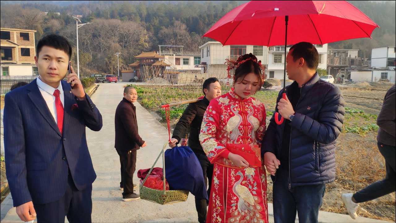 江西赣州农村接亲,配上这首歌好好听,百听不厌