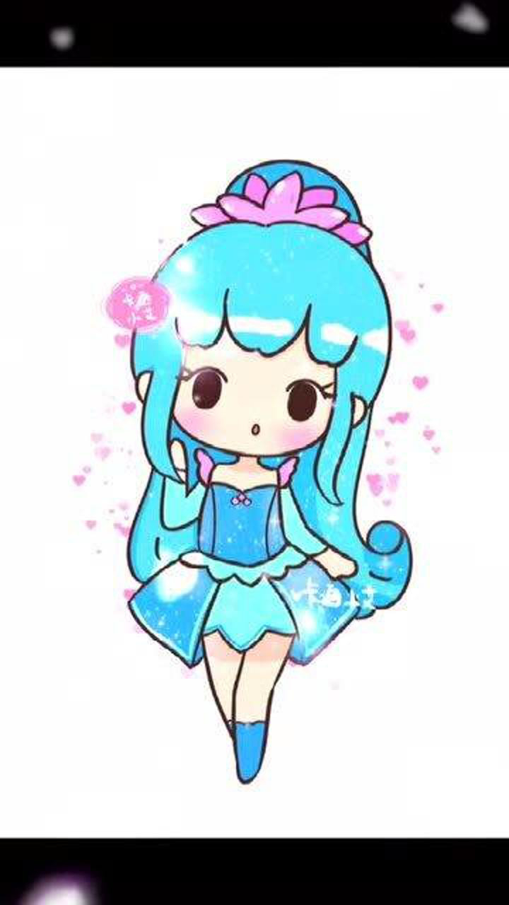 叶罗丽卡通画 王默陈思思 q版可爱卡通简笔画_腾讯视频