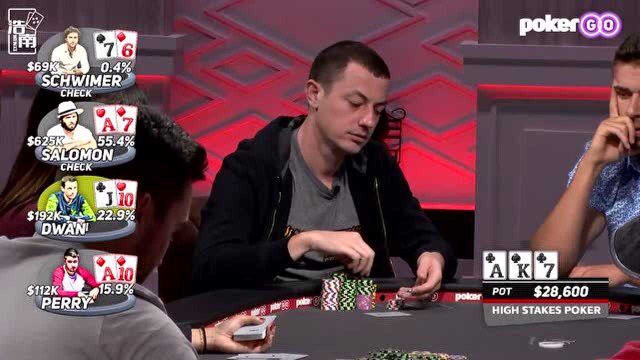 德州扑克:dwan毒王哥被打懵了,索罗门:还有谁能与我一战?