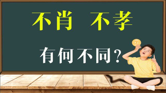 文化教育:词语“不肖”和“不孝”有何区别?别再用错了