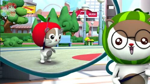 水果猫乐园玩具 搞笑益智亲子动画,你见过有人这样打羽毛球的吗?
