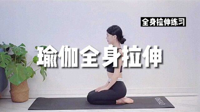 瑜伽全身拉伸|缓解僵硬,放松肌肉~