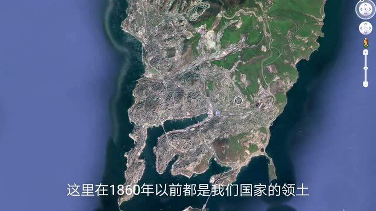 海参崴卫星地图图片