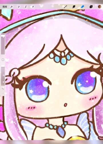 叶罗丽时希公主卡通画 简笔画q版萌萌时希